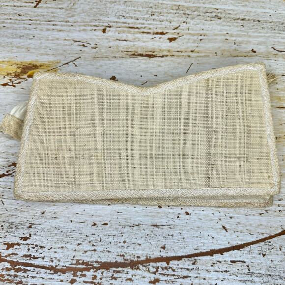 Boho Rattan Woven Pouch with Rainbow - Picture 2 of 10